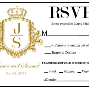 Wedding RSVP Cards | Wedding Invitations With Custom RSVP Cards