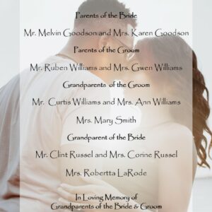 Magazine Style Wedding Program | Storybook Wedding Program
