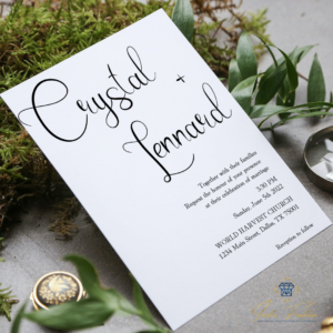 CRYSTAL, A SIMPLE WEDDING INVITATION SUITE