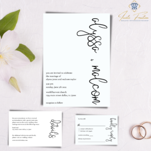 alyssa wedding invitation suite