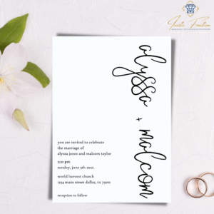 alyssa wedding invitation suite