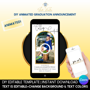 DIY Animated Graduation Announcement