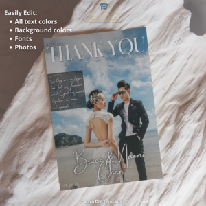 wedding thank you magazine cover