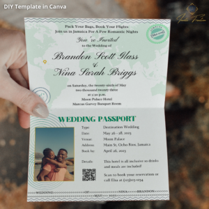 Wedding Passport Invitation