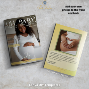 baby shower games booklet magazine template