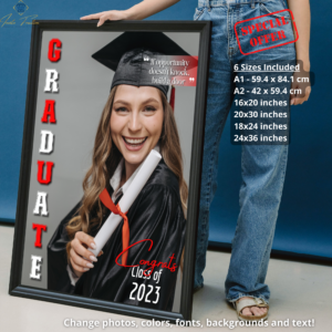graduation magazine sign